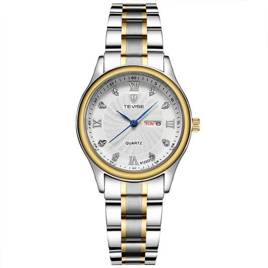 TEVISE Custom Waterproof Fashion Quartz Couple Watches