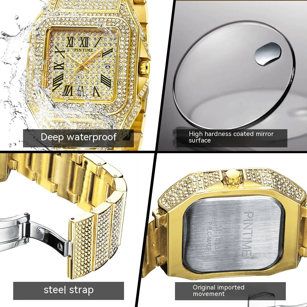 Thrashers Square Diamond Quartz Watch