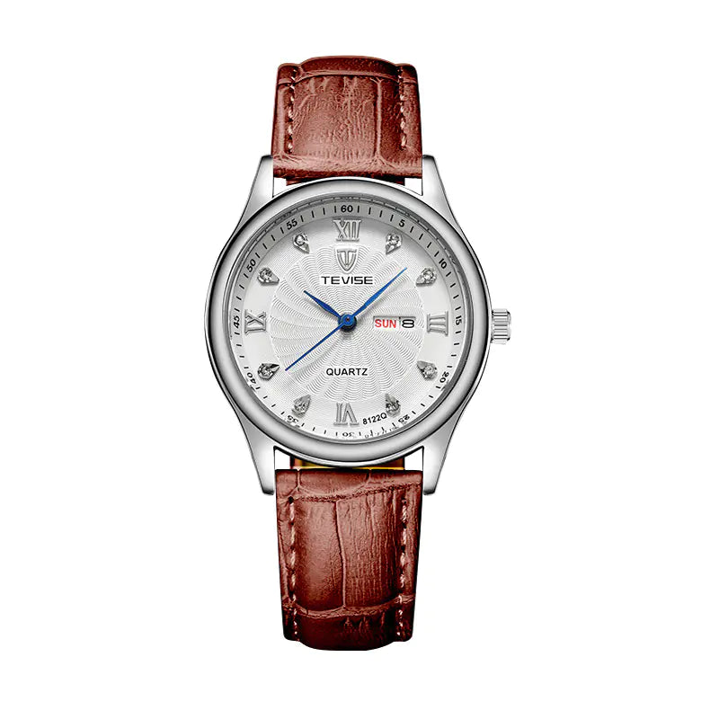 TEVISE Custom Waterproof Fashion Quartz Couple Watches